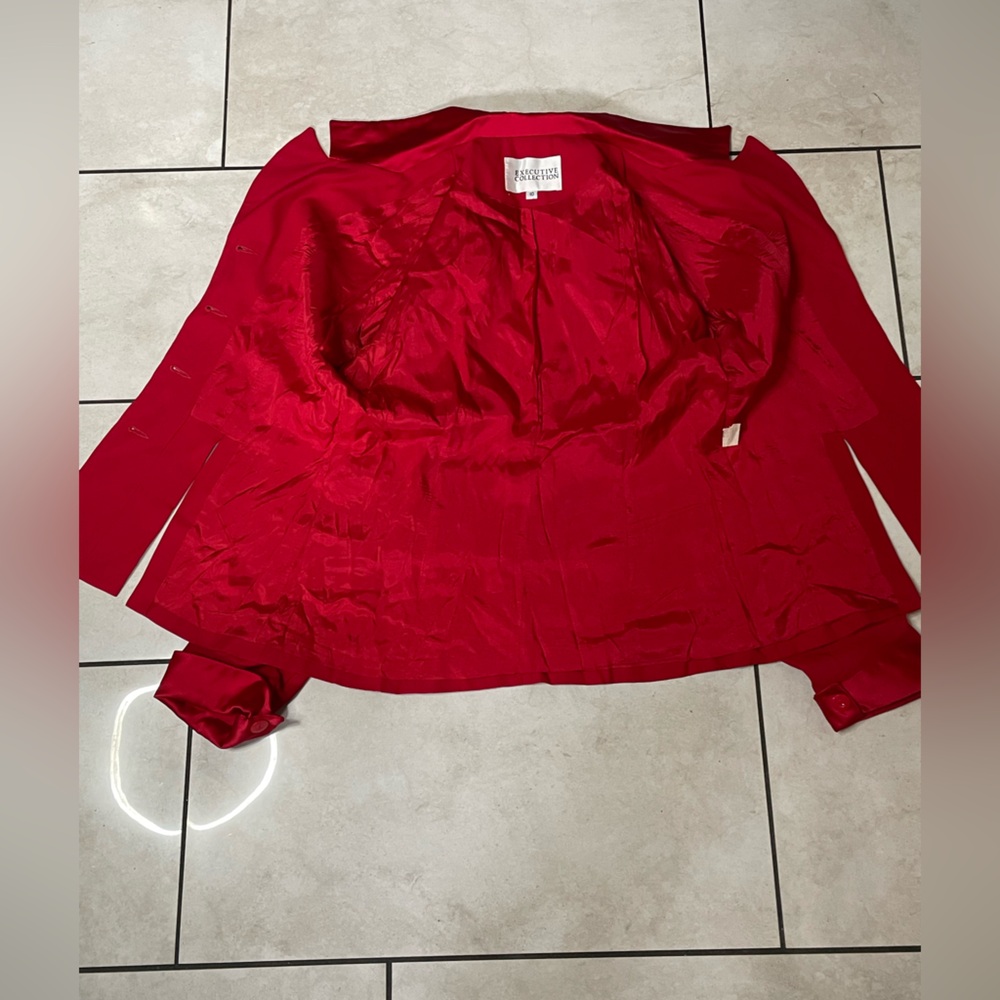 Executive Collection Long Sleeve Blouse - 100% Polyester, Size 10